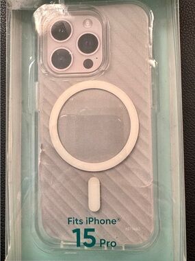 Protect Onn. CLEAR MagSafe iPhone 15 Pro Cell Phone Case.